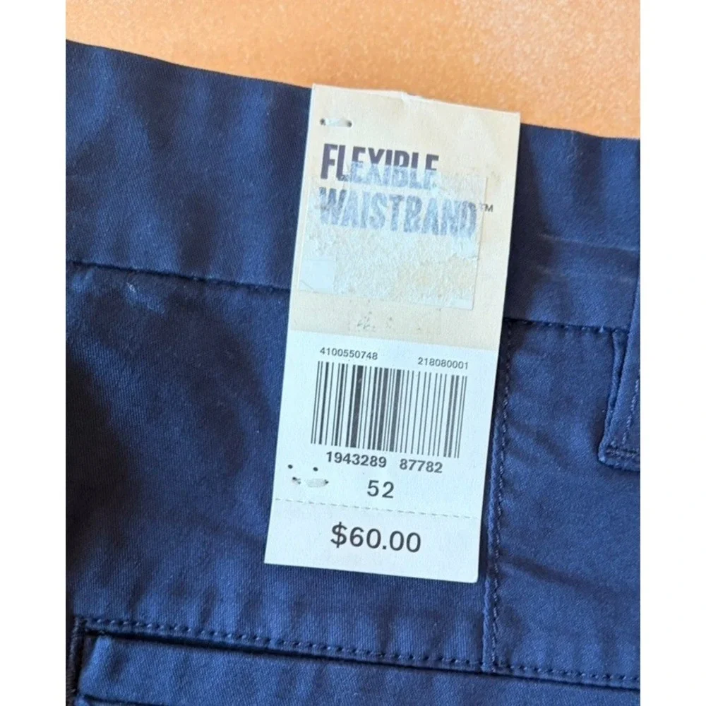 New! Big & Tall  Dockers Ultimate Shorts Supreme Flex Mens Size 52 Navy Blue
